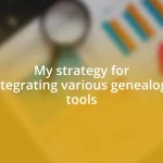 My strategy for integrating various genealogy tools